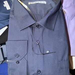 Men's Navy Dress Shirt